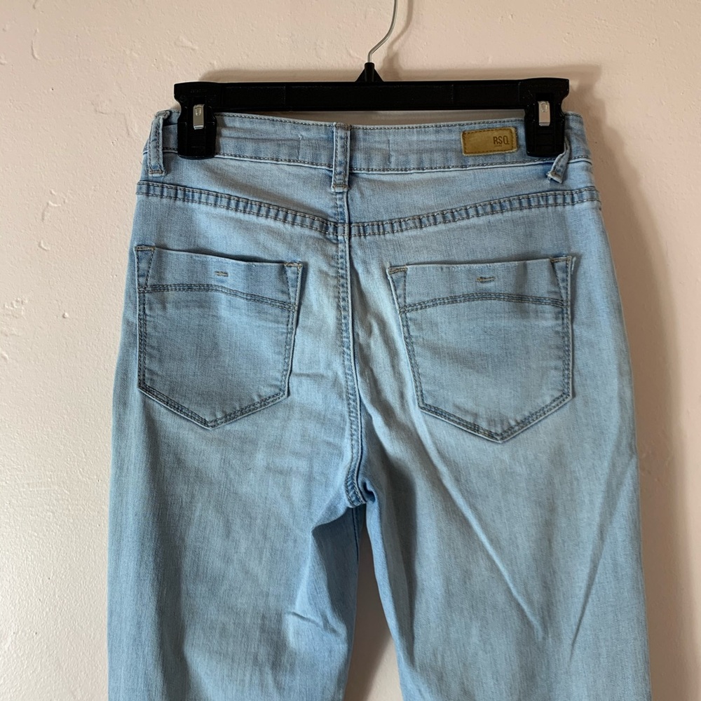 RSQ light wash ripped skinny jeans size 3 - Picture 6 of 8
